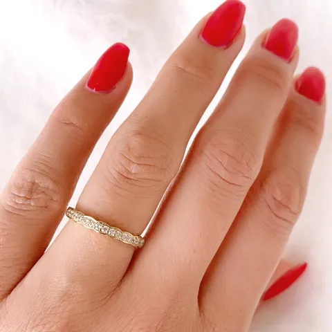 diamant ring in 14 karaat goud 0,24 ct