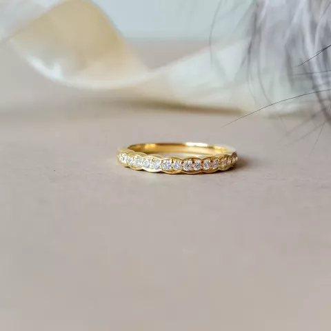 diamant ring in 14 karaat goud 0,24 ct