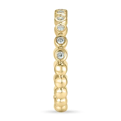 diamant ring in 14 karaat goud 0,08 ct