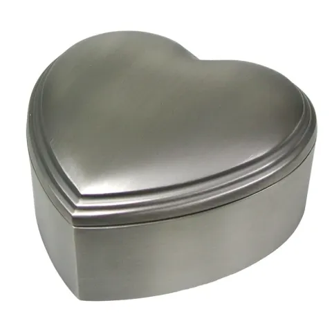 Geboortegeschenken: 12 x 12 cm hart sieradendoosje voor meisjes in vertind  model: 154-74472