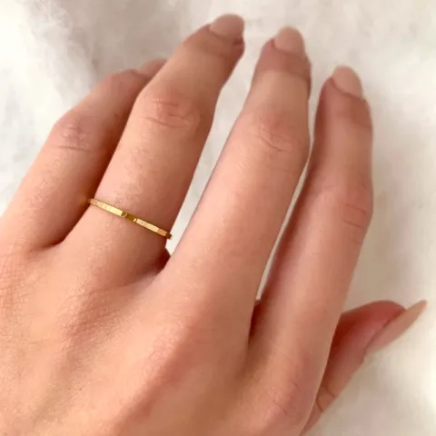 Elegant Simple Rings ring in verguld sterlingzilver