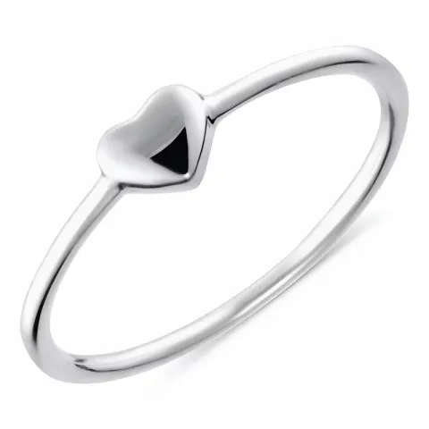 Simple Rings hart ring in zilver