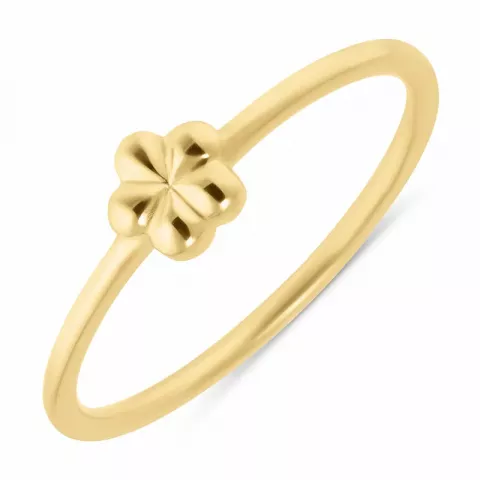 Simple Rings bloem ring in verguld sterlingzilver