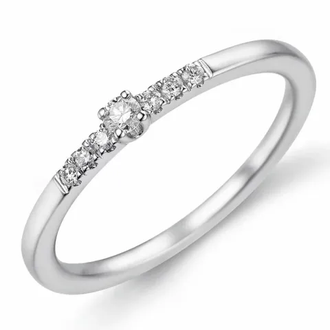 testsieraad diamant ring in 14 karaat goud 0,04 ct 0,06 ct