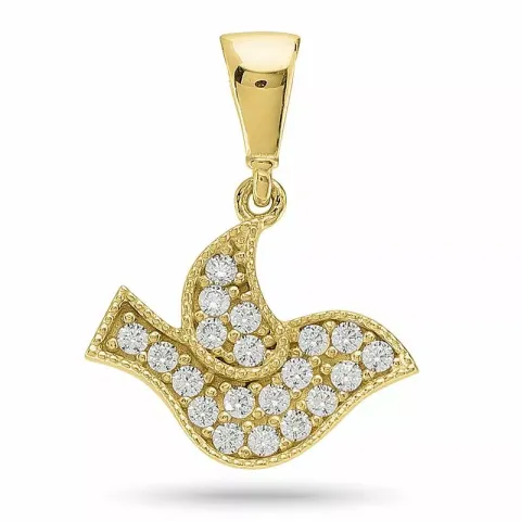 Vogel hanger in 9 karaat goud