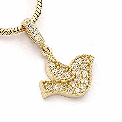 Vogel hanger in 9 karaat goud