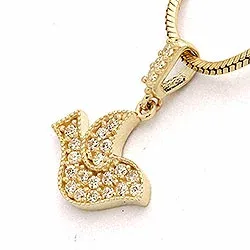 Vogel hanger in 9 karaat goud