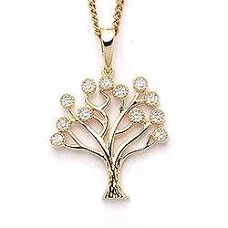 boom van het leven hanger in 9 karaat goud