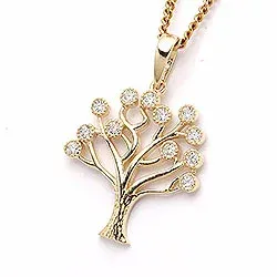 boom van het leven hanger in 9 karaat goud