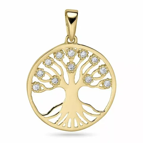Boom van het leven hanger in 9 karaat goud