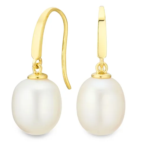 9-9,5 mm parel oorbellen in 9 karaat goud - Gold Collection