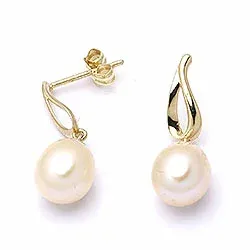 parel oorbellen in 14 karaat goud