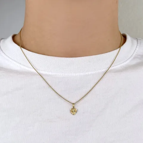 klein hart hanger in 9 karaat goud - Gold Collection