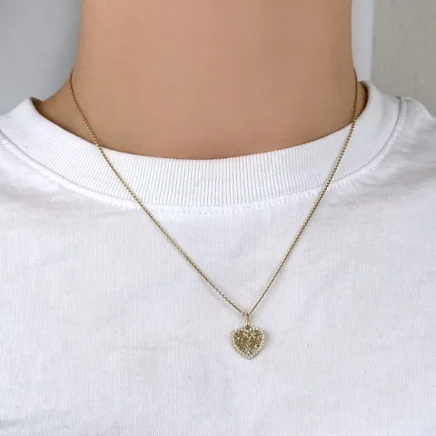 hart boom van het leven hanger in 9 karaat goud