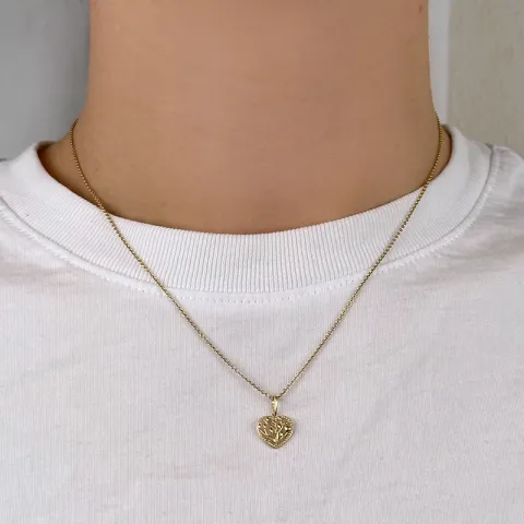 hart boom van het leven hanger in 9 karaat goud