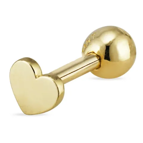 hart helix piercing in 9 karaat goud