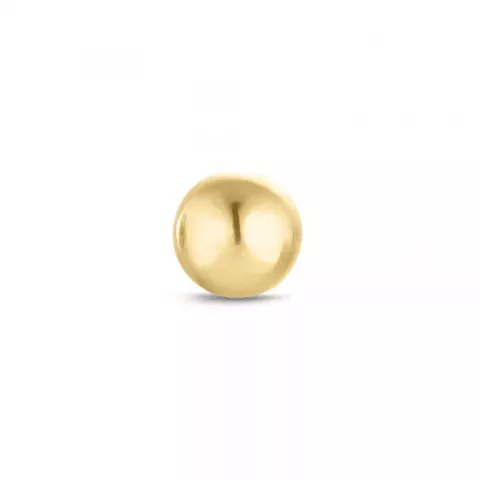 1/2 paar 5 mm oorsteker in 14 karaat goud