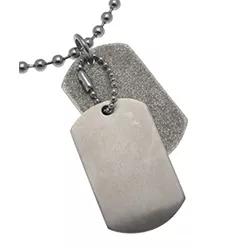 Hard Steel dogtag in roestvrij staal