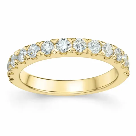 diamant ring in 14 karaat goud 0,75 ct