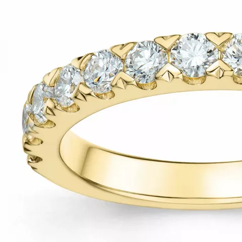 diamant ring in 14 karaat goud 0,75 ct