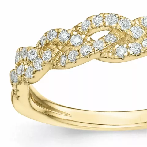 diamant ring in 14 karaat goud 0,334 ct