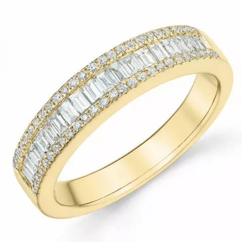elegant diamant ring in 14 karaat goud 0,344 ct 0,156 ct