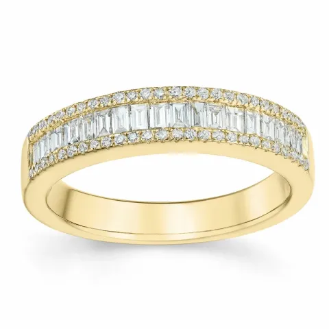 elegant diamant ring in 14 karaat goud 0,344 ct 0,156 ct