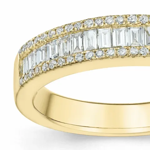 elegant diamant ring in 14 karaat goud 0,344 ct 0,156 ct