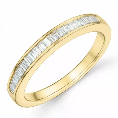 diamant ring in 14 karaat goud 0,304 ct