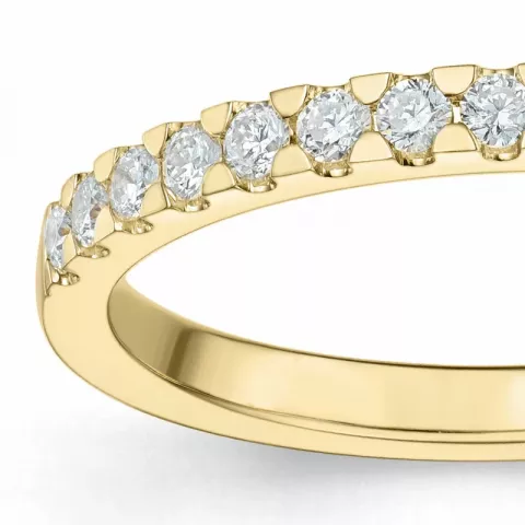 diamant mémoire ring in 14 karaat goud 0,24 ct