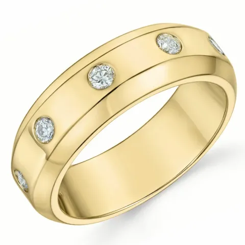 diamant ring in 14 karaat goud 0,20 ct