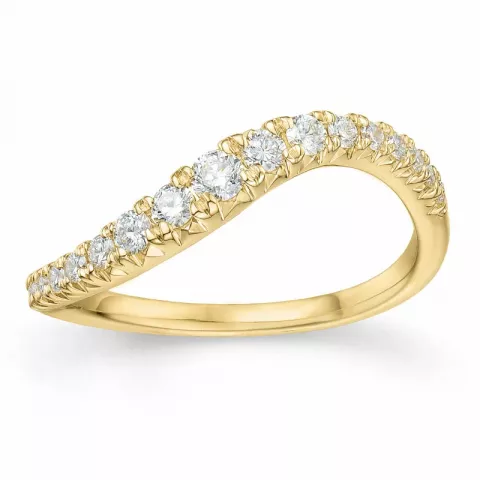 diamant ring in 14 karaat goud 0,401 ct