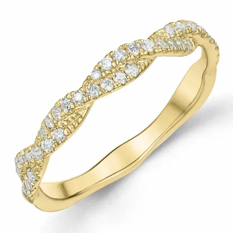 diamant ring in 14 karaat goud 0,25 ct