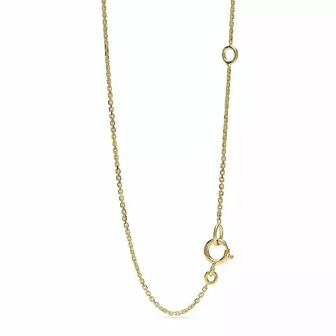 Druppelvormig Diamanten hanger met ketting in 14 caraat goud 0,13 ct