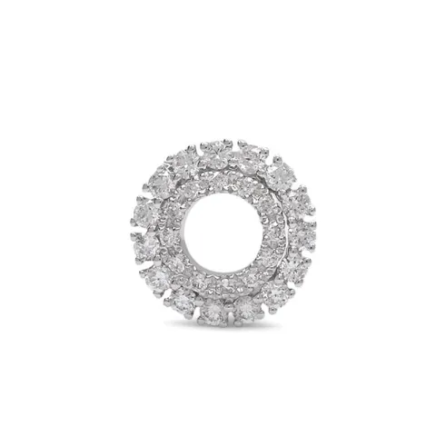 Rond diamant witgoud hanger in 14 caraat witgoud 0,26 ct