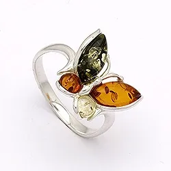 testsieraad barnsteen ring in zilver