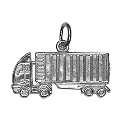 Vrachtwagen hanger in gerodineerd zilver
