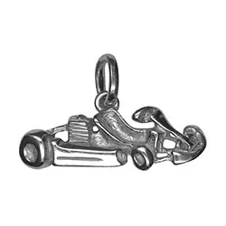 Kart hanger in gerodineerd zilver