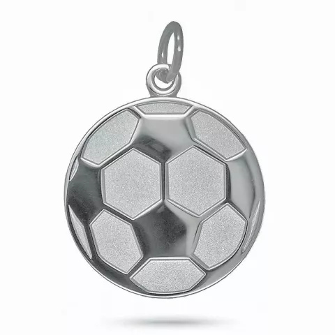 Voetbal hanger in zilver