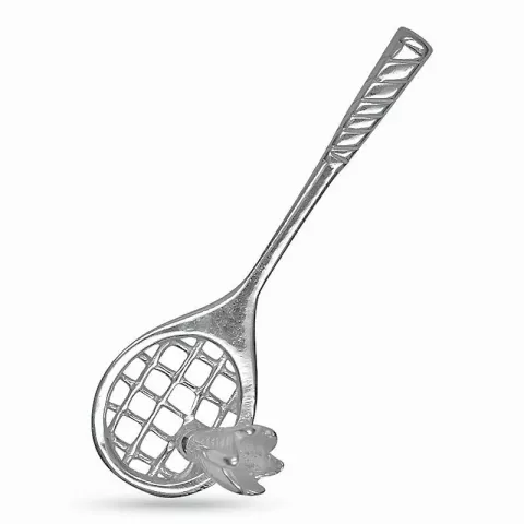 tennisracket hanger in zilver