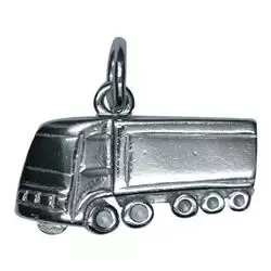 Vrachtwagen hanger in zilver