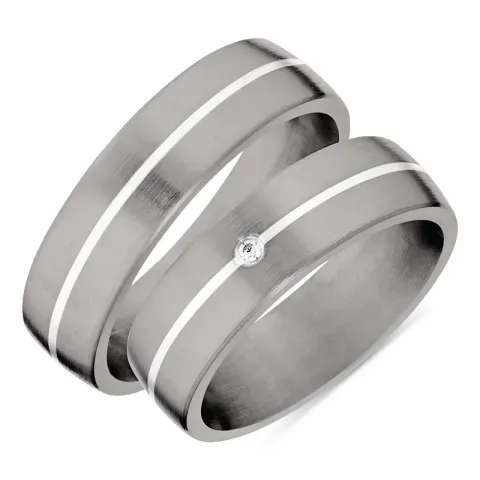 trouwringen in titanium en zilver