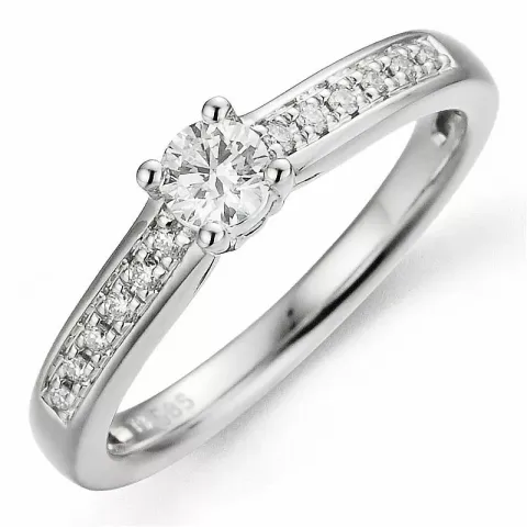 Bestelde artikel -  diamant ring in 14 karaat witgoud 0,20 ct 0,07 ct