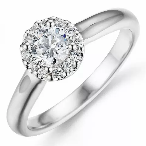 Bestelde artikel -  diamant ring in 14 karaat witgoud 0,40 ct 0,12 ct