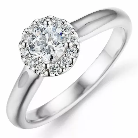 Bestelde artikel - diamant ring in 14 karaat witgoud 0,40 ct 0,12 ct