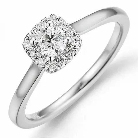 Bestelde artikel -  diamant ring in 14 karaat witgoud 0,26 ct 0,08 ct