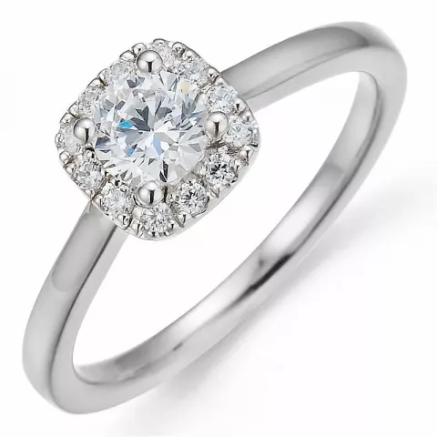 Bestelde artikel -  diamant ring in 14 karaat witgoud 0,40 ct 0,11 ct