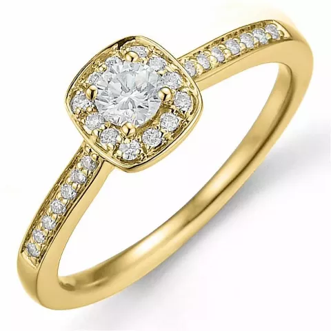 Bestelde artikel -  diamant ring in 14 karaat goud 0,15 ct 0,11 ct