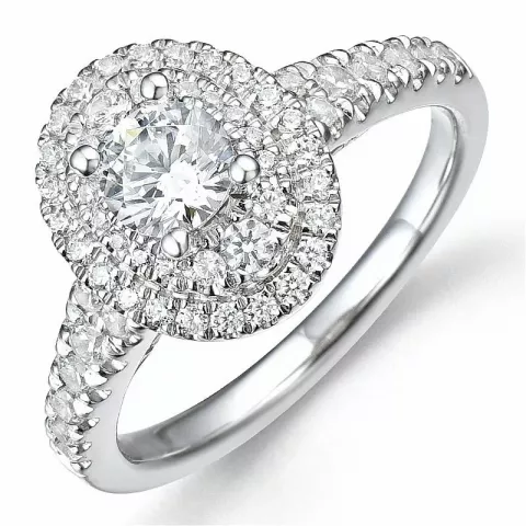 Bestelde artikel -  diamant ring in 14 karaat witgoud 0,52 ct 0,66 ct