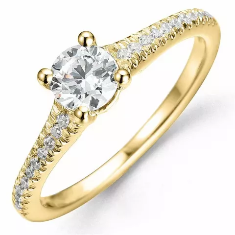 Bestelde artikel -  diamant ring in 14 karaat goud 0,52 ct 0,15 ct